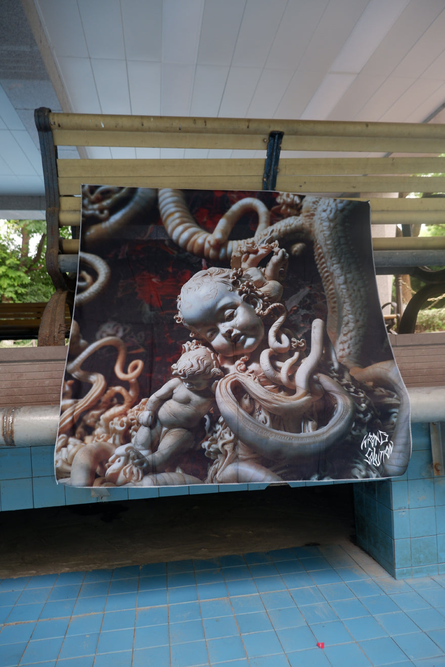 “Embryo Dream 2” POPUP limited edition hanging sofa cover tablecloth