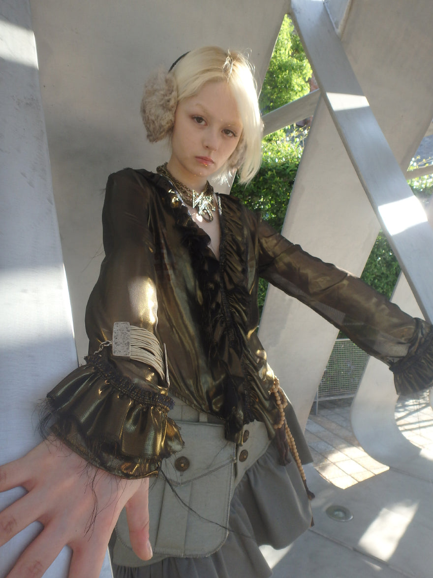 “Bubble Economy” asymmetrical imperfection versatile shaped short skirt