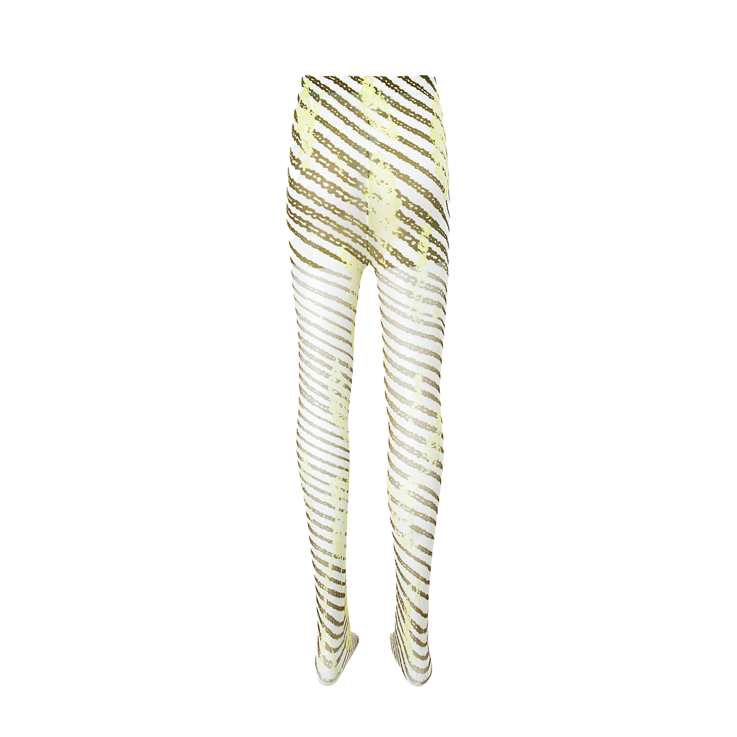 “Lava Fragments” original hand-drawn stripes irregular print 10D ultra-thin stockings