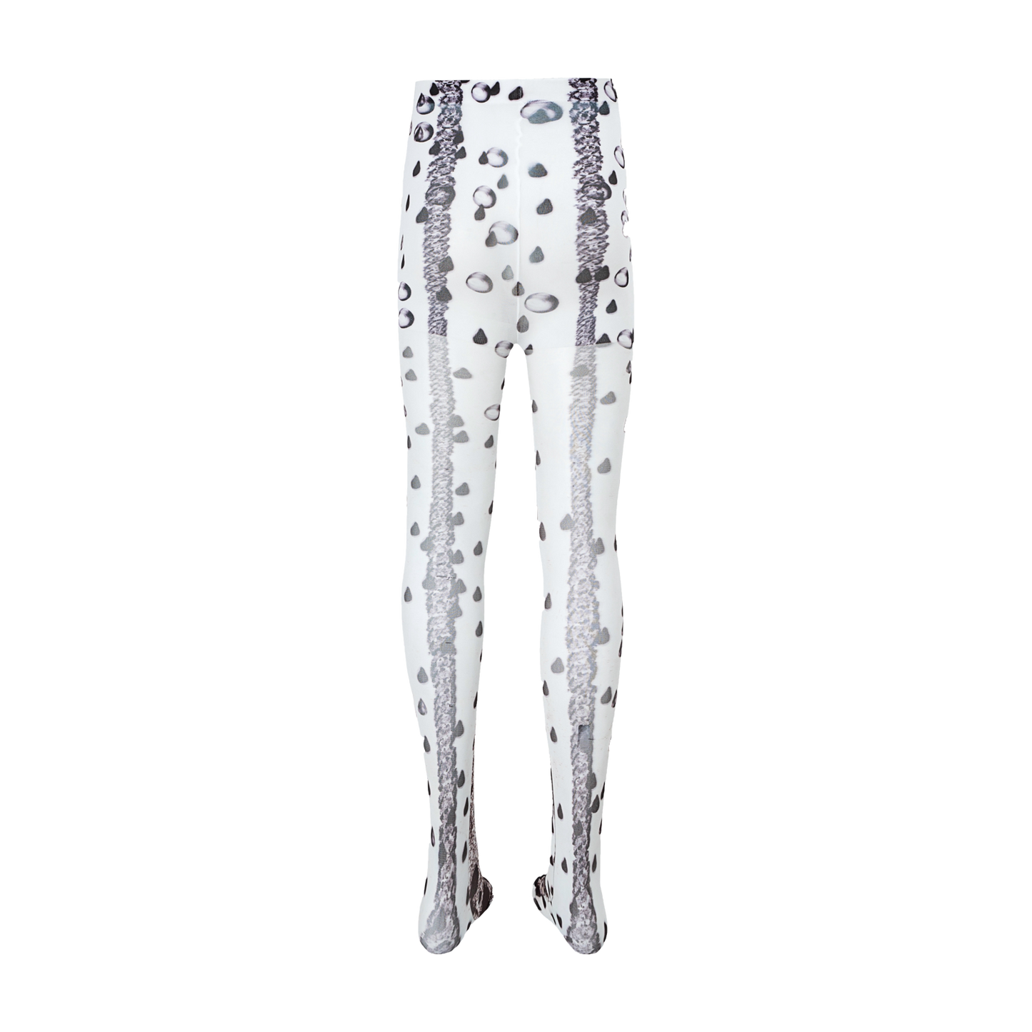 “Time Rain” original hand-drawn irregular print 10D ultra-thin stockings