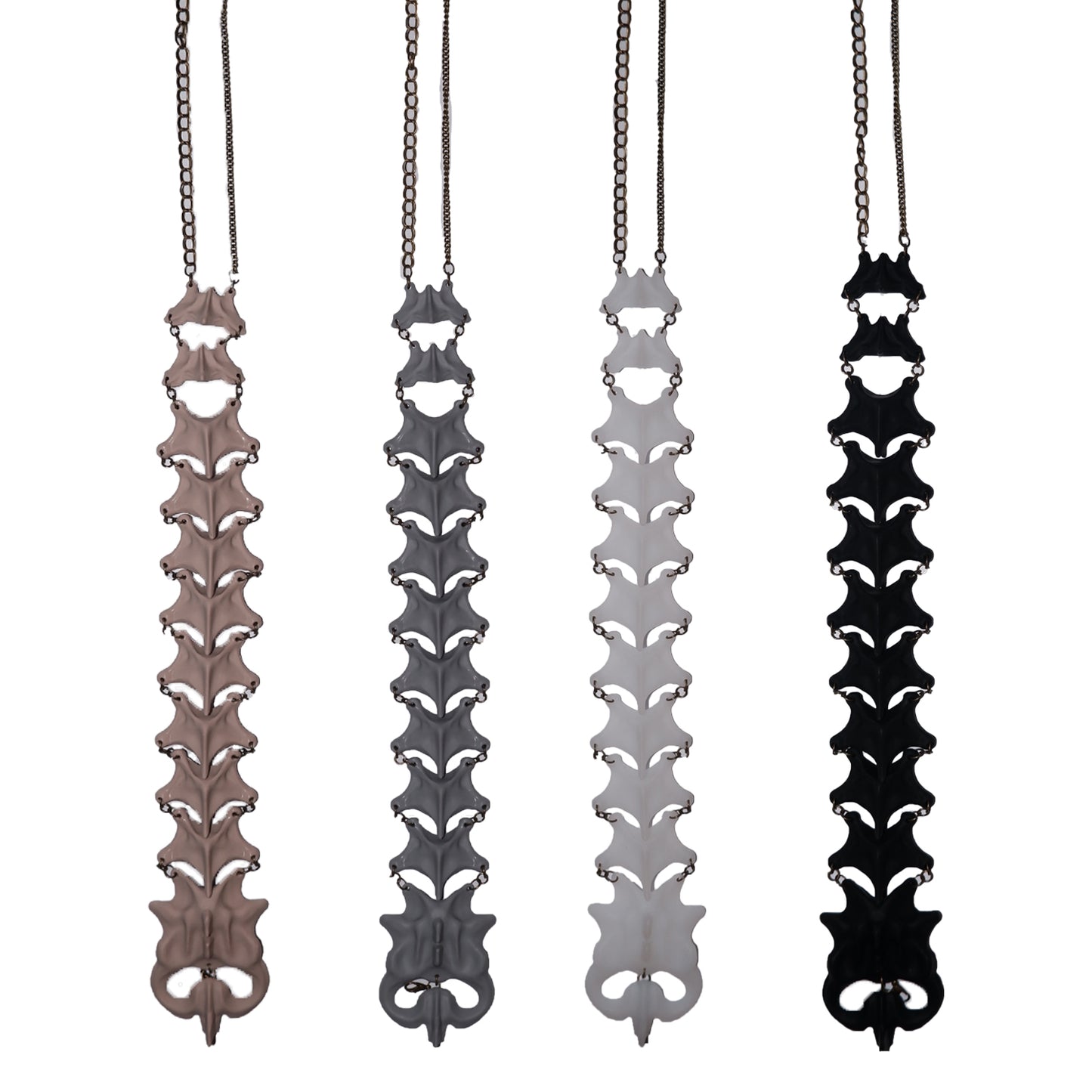 "Symbiotic Skeleton" 3D modeling skeleton handcrafted multi-purpose necklace