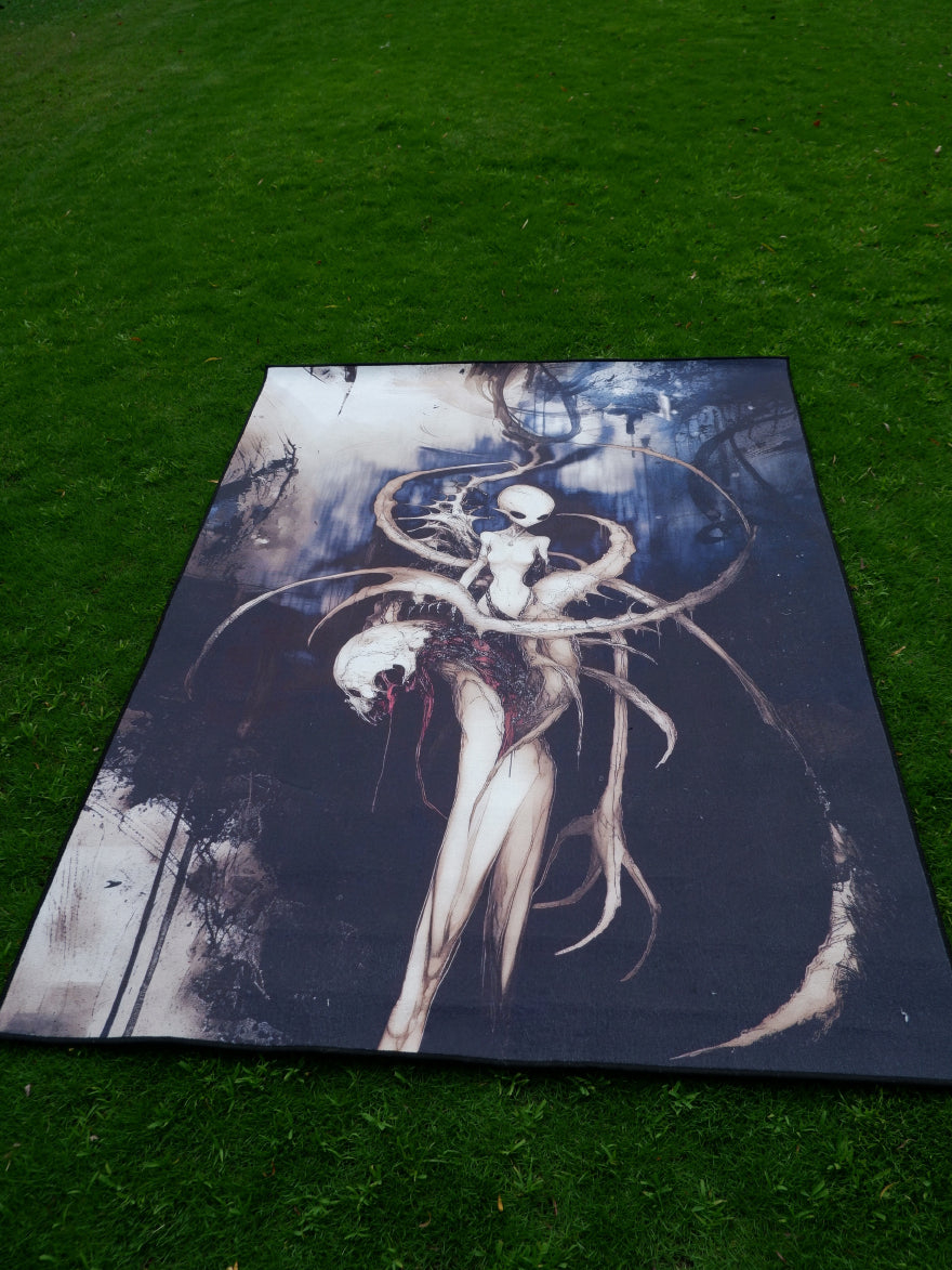 “Destruction is salvation” original printed carpet