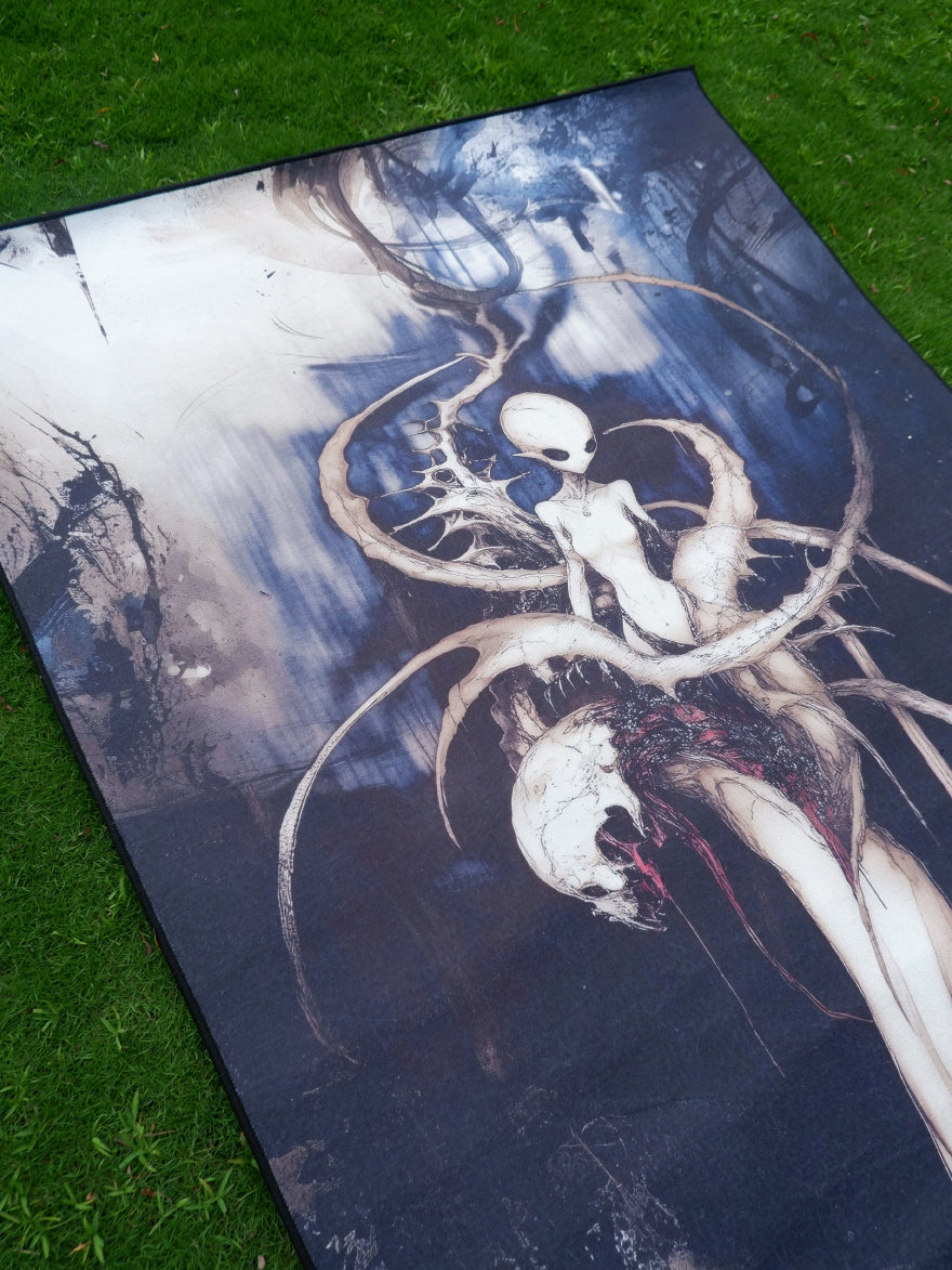 “Destruction is salvation” original printed carpet