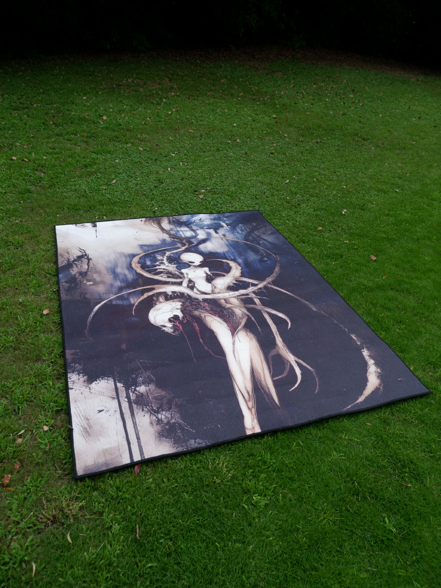 “Destruction is salvation” original printed carpet