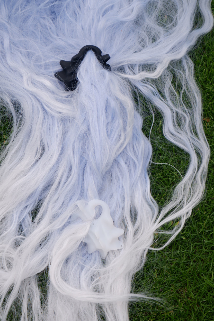 “Coccyx Guardian”3D Print skeleton hair clip