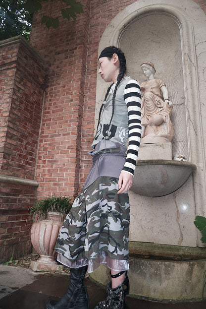 "Angel‘s MoodBoard"“BOY CARTED” Irregular patchwork longsleeve