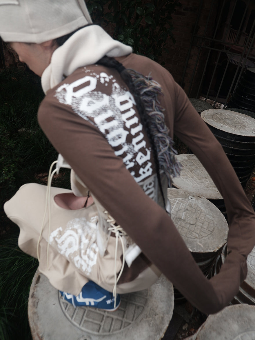 "Transparent Discarded Bones" Snake Pattern TPU corset