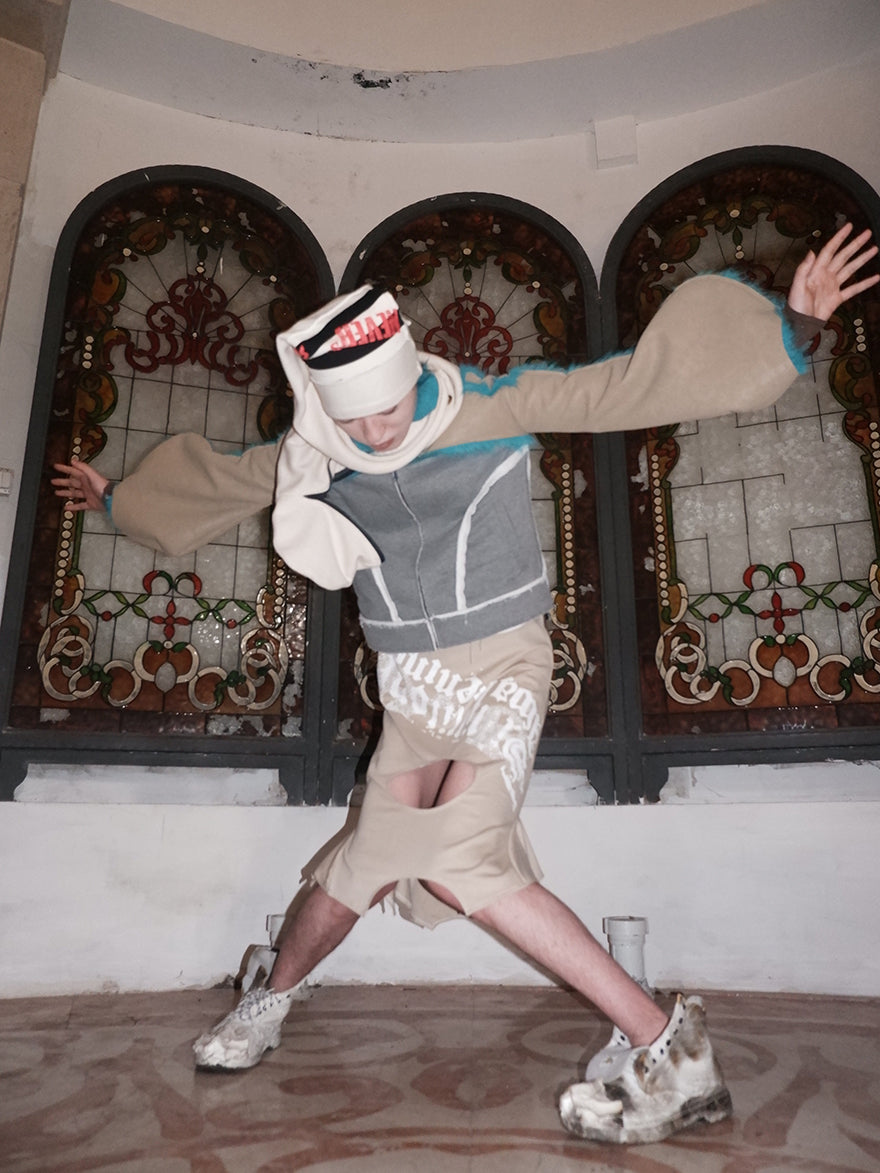 "Silence is Violence " One-piece patchwork fur Coat