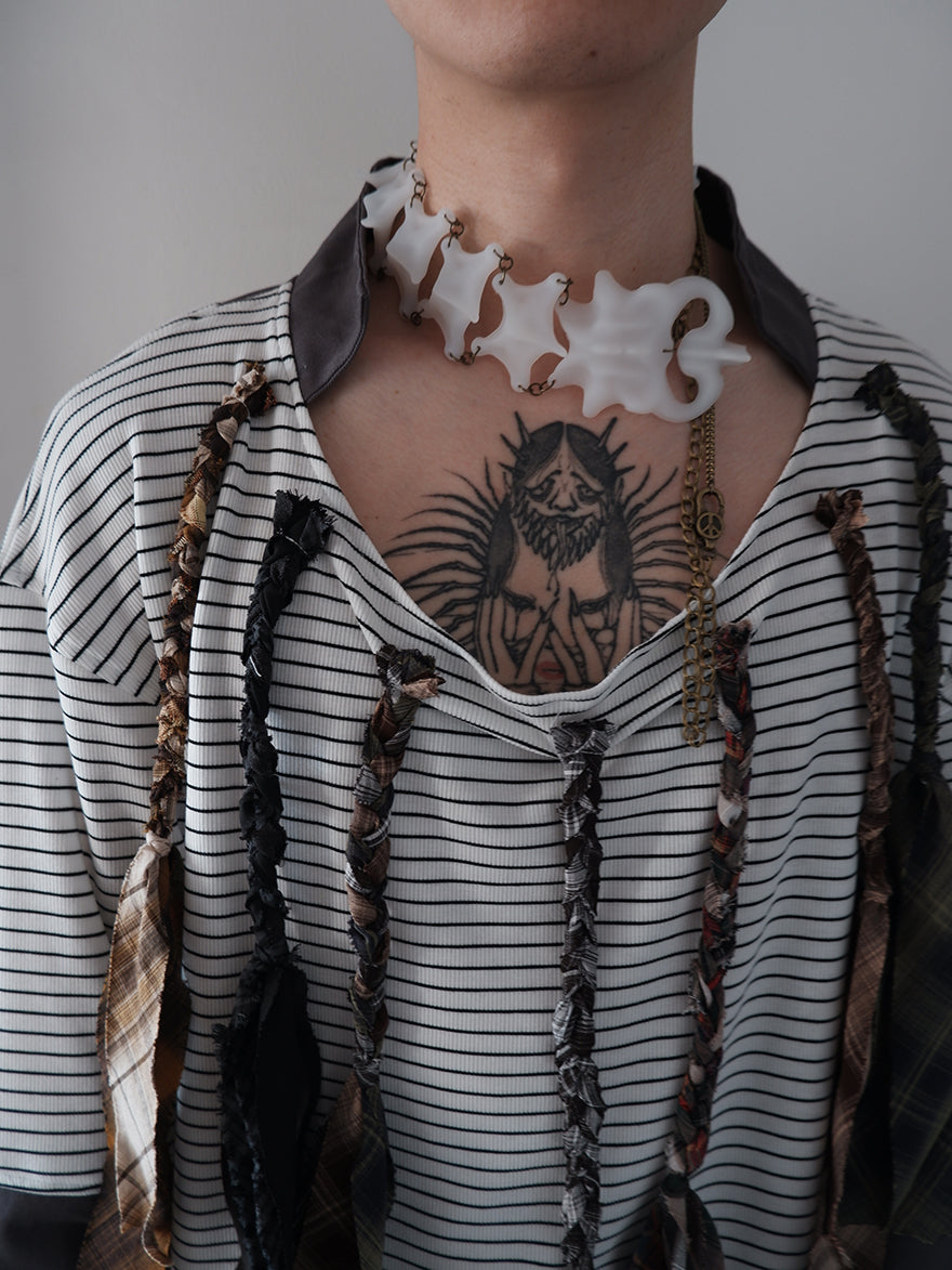 "Symbiotic Skeleton" 3D modeling skeleton handcrafted multi-purpose necklace