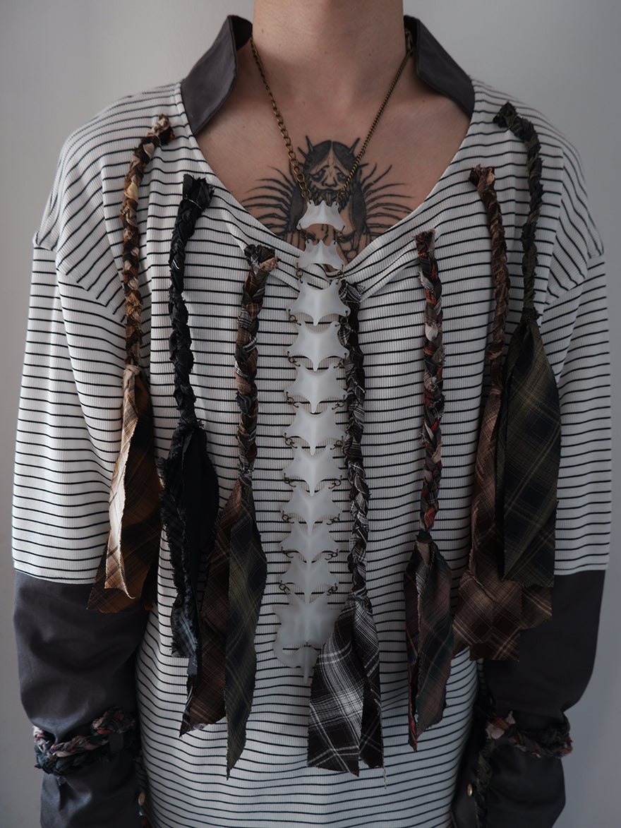 "Symbiotic Skeleton" 3D modeling skeleton handcrafted multi-purpose necklace