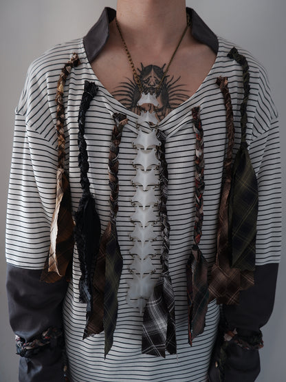 "Symbiotic Skeleton" 3D modeling skeleton handcrafted multi-purpose necklace