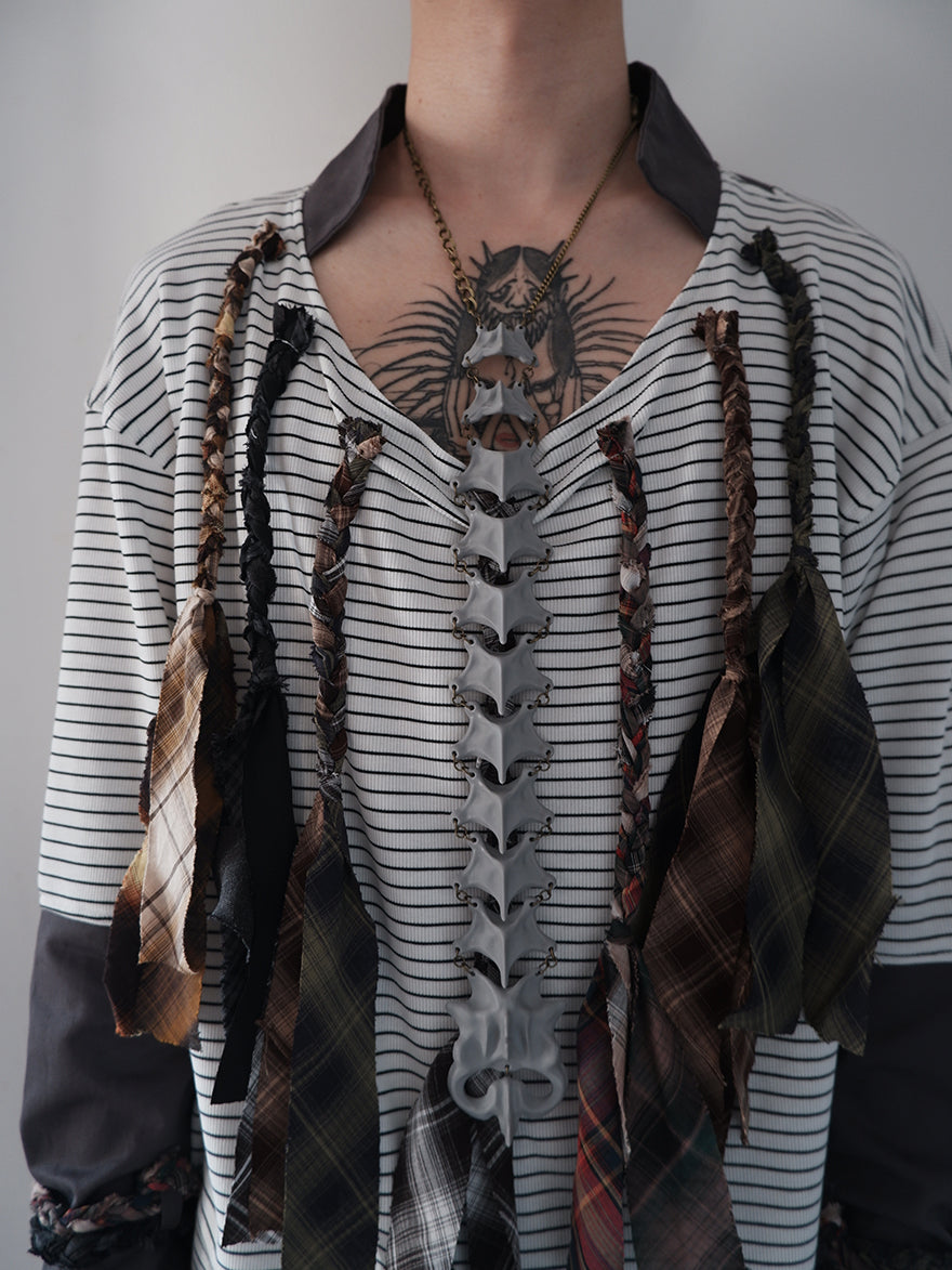 "Symbiotic Skeleton" 3D modeling skeleton handcrafted multi-purpose necklace