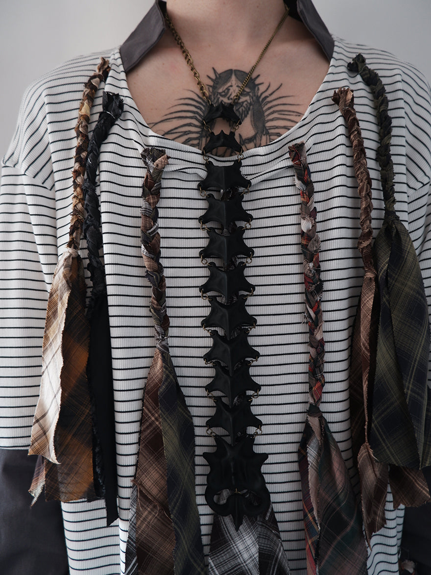 "Symbiotic Skeleton" 3D modeling skeleton handcrafted multi-purpose necklace