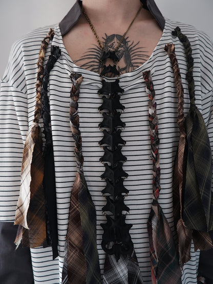 "Symbiotic Skeleton" 3D modeling skeleton handcrafted multi-purpose necklace