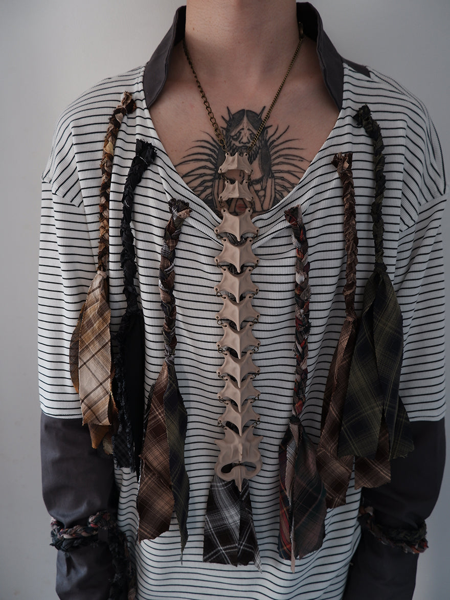 "Symbiotic Skeleton" 3D modeling skeleton handcrafted multi-purpose necklace