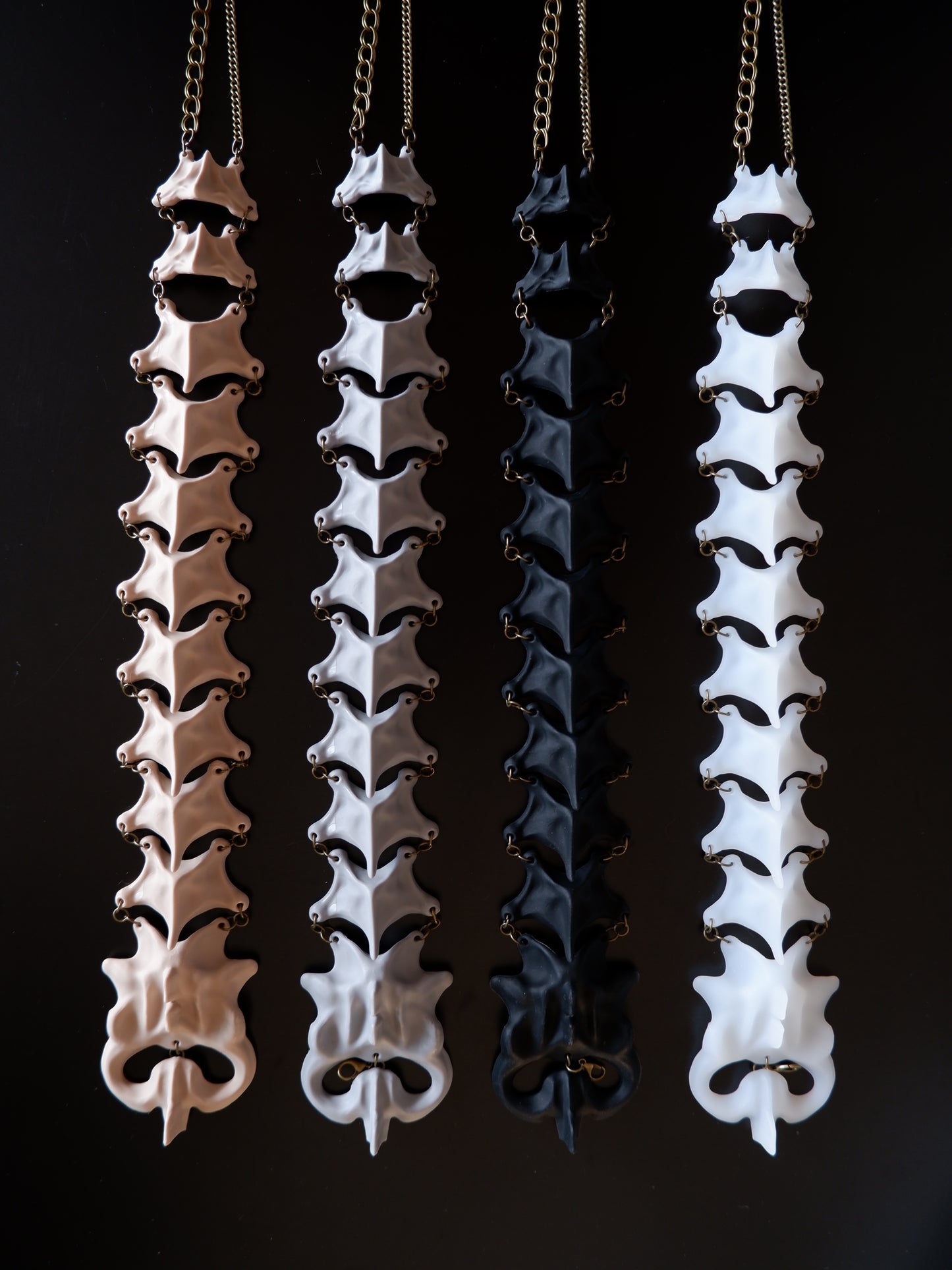 "Symbiotic Skeleton" 3D modeling skeleton handcrafted multi-purpose necklace