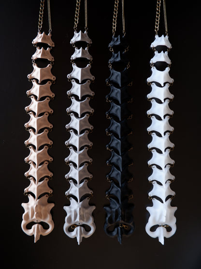 "Symbiotic Skeleton" 3D modeling skeleton handcrafted multi-purpose necklace