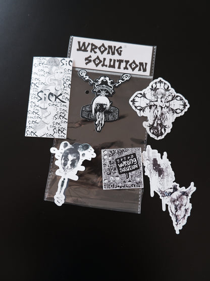 limited hand printing stickers 6