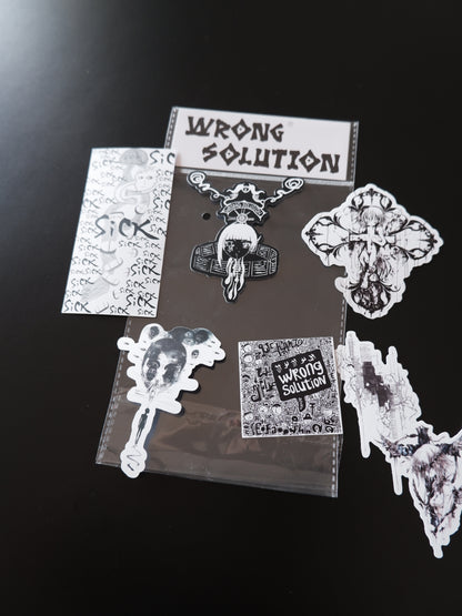 limited hand printing stickers 6