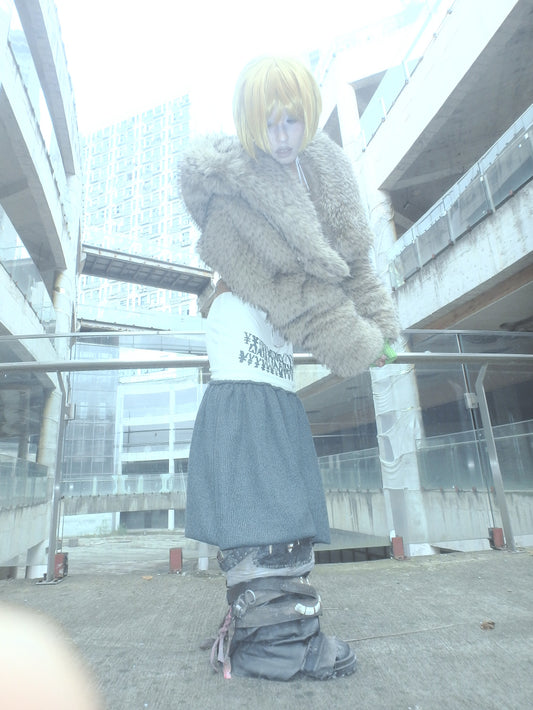 “SPEED“embroidery thickened coat fur