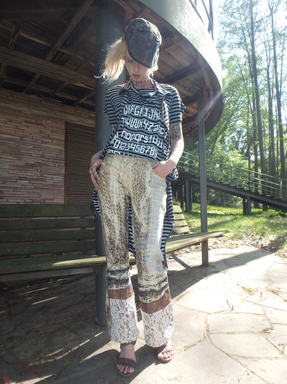 "extreme" striped structure multi-style irregular shaped dress