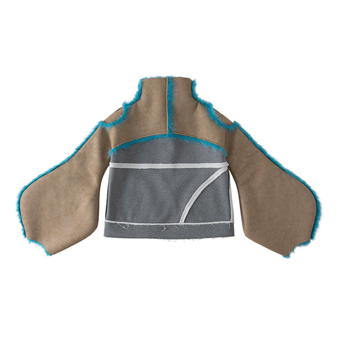 "Silence is Violence " One-piece patchwork fur Coat