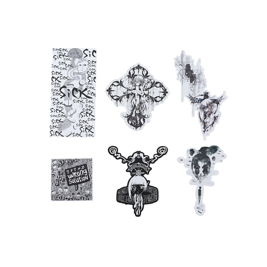 limited hand printing stickers 6