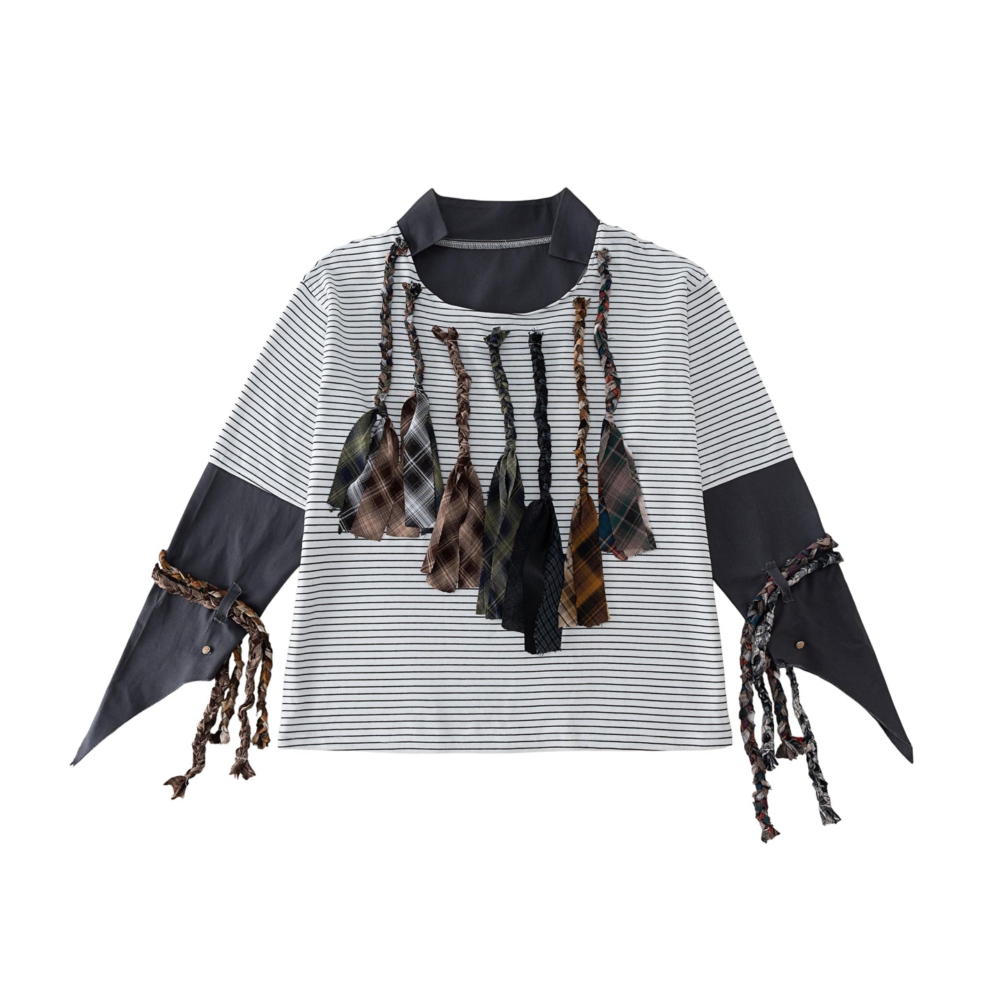 "Strange office worker"fake tie long-sleeved shirt