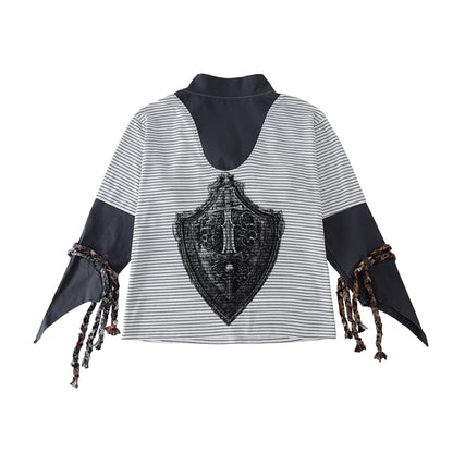 "Strange office worker"fake tie long-sleeved shirt