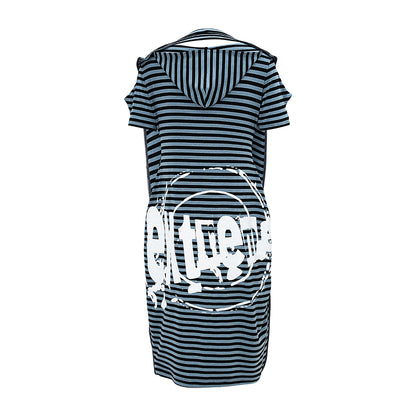 "extreme" striped structure multi-style irregular shaped dress